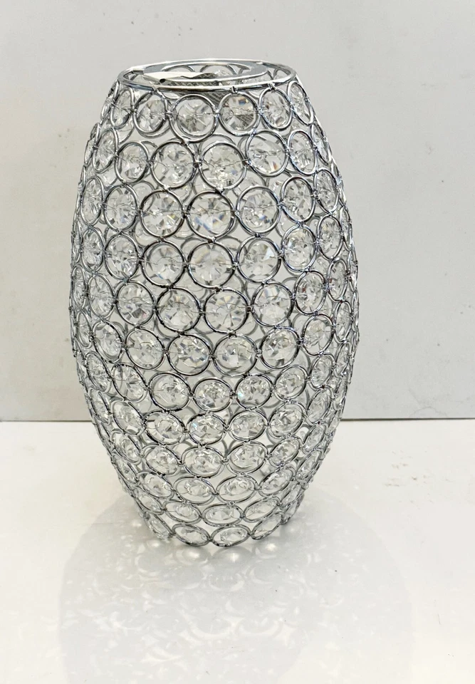 Westinghouse 10” Crystal Jewel Beads Oval Shade Chrome Pendant Shade - Image 4 of 4