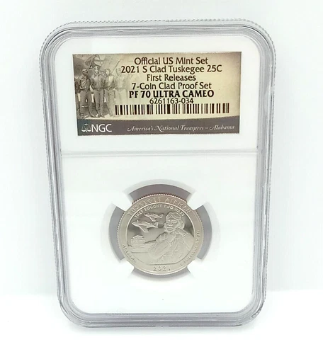 ~OBO~ NGC PF70 Ultra Cameo 2021-S Clad Tuskegee Airmen 25C Washington Quarter