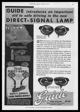 1937 Guide Direct Signal Lamps Anderson IN Safety Signal Store Display Print Ad