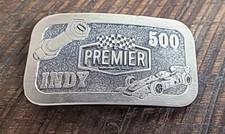 Vtg. Indy 500 Belt Buckle By Premier Industrial Corporation