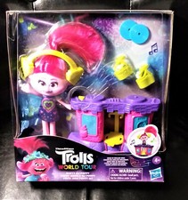 DreamWorks Trolls World Tour Party DJ Poppy Fashion Doll with Musical DJ NEW