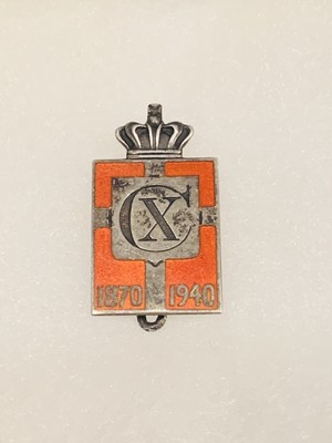 Sterling Silver Enamel Pin Denmark Cx 1870 1940 Georg Jensen Denmark Christian Ebay