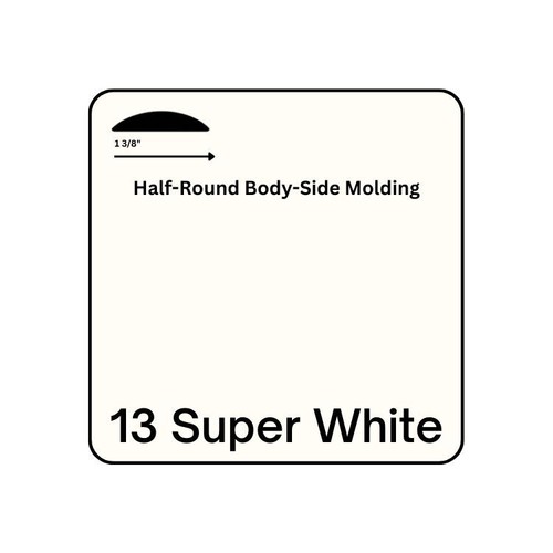 1 3/8" X 50' Half-Round Body Side Molding for Cars and Trucks - Picture 9 of 23