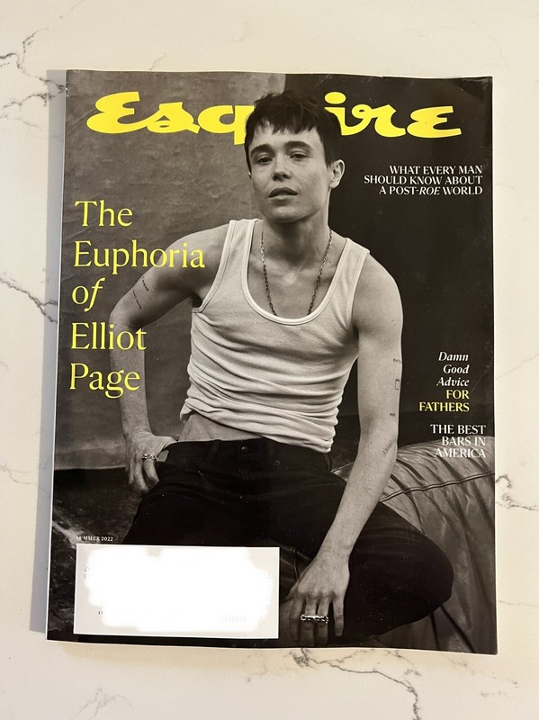 ELLIOT PAGE Esquire Magazine Summer 2022 BRAND NEW Pride Month Transgender NEW