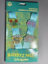 2023 Disney Pin MICKEY'S PALS Starter Lanyard W/ ChipnDale Mickey Minnie Donald