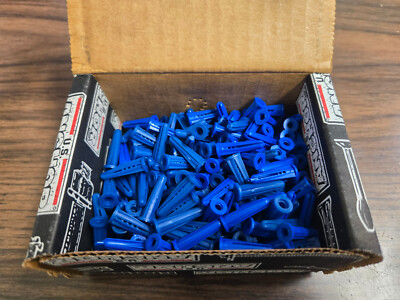 U.S. Anchor 6-8-10 x 7/8 Blue Plastic Anchor, 100 pack - New Old Stock