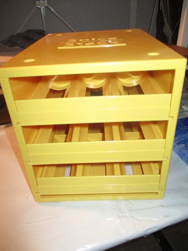 Spice Stack Spice Rack 3 Gold Pull Out Drawers Holds 18 Full Size, exta ...