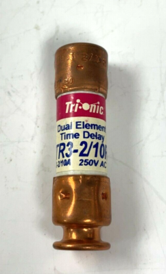 Lot De 10 Fusibles Ferraz Shawmut TR2-1/2R - Dual Element Time Delay Tri-onic