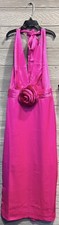Satin Halter Neck Midi Dress