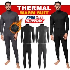 MENS THERMAL WINTER WARM FULL SET LONG JOHN BOTTOM AND LONG SLEEVE TOP UNDERWEAR