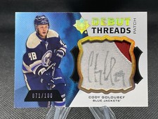 Cody Goloubef - Signed 2012-13 Ultimate Debut Threads Patch /100 Card #UDTP-CG