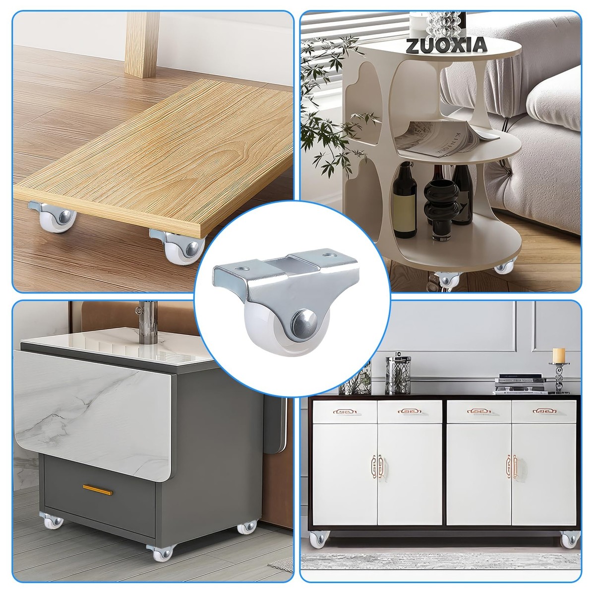 Support D'imprimante 2 Niveaux IBUYKE - Table D'imprimante Multifonction Avec Rangement Pour Dossiers Et Livres, Pour Bureau à Domicile Ou Entreprise