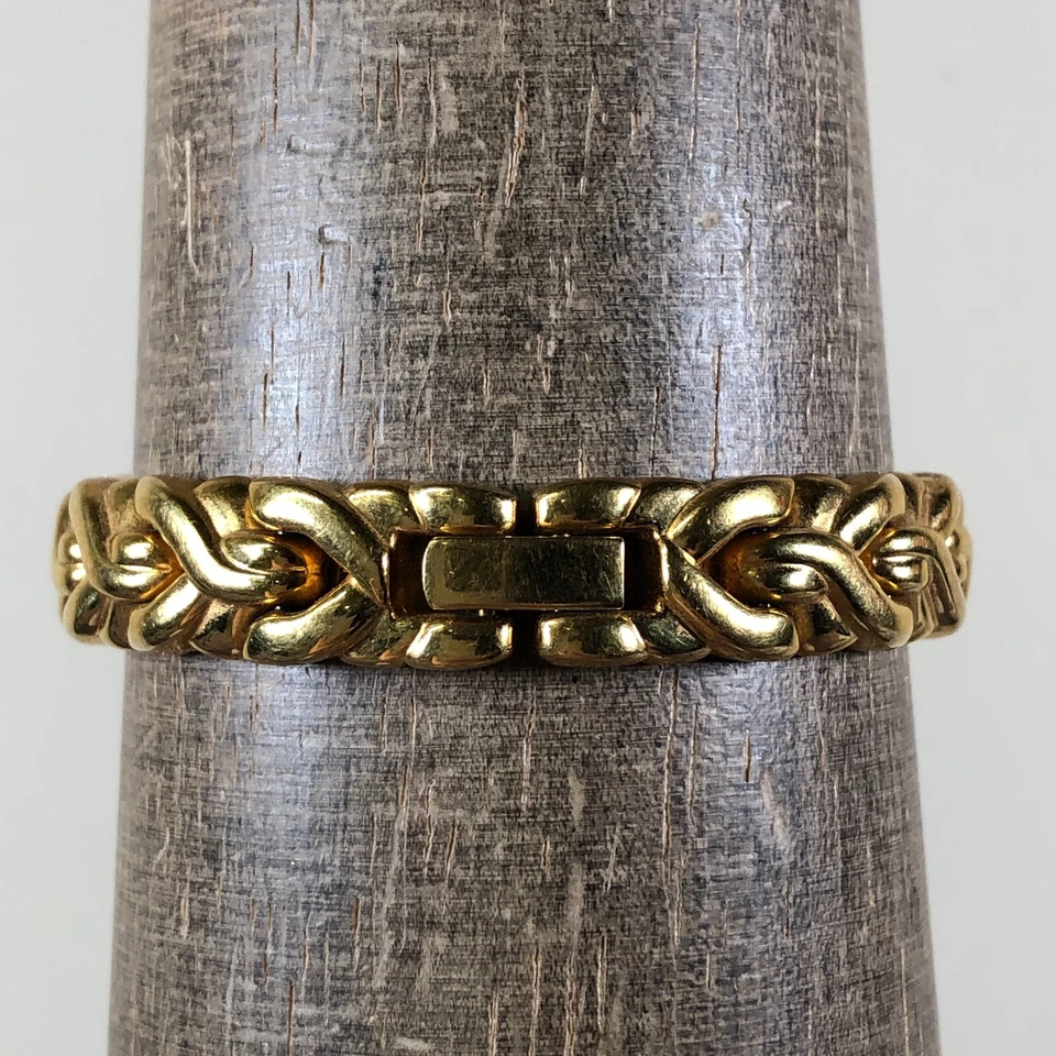 Vtg Seiko Women 4N00-1171 Diamonds Green Dial Gold Tone Quartz 20mm Watch 6 1/4" - Image 4 of 4