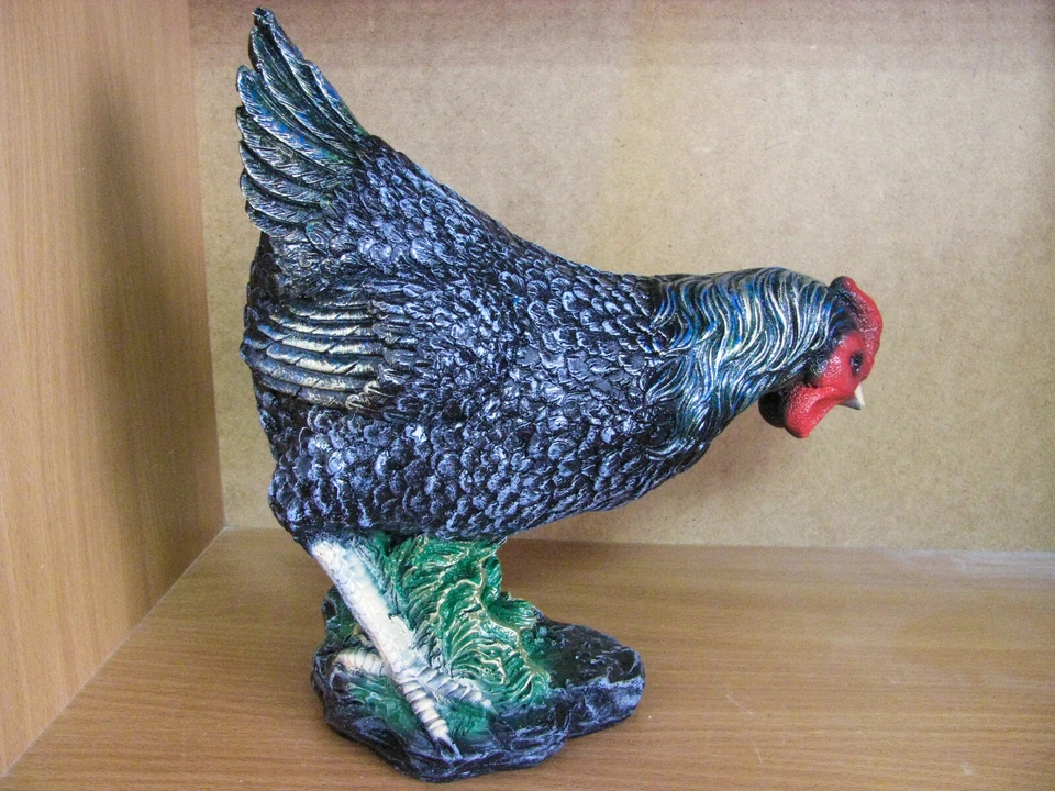 Куриный сад статуэтка большой курицы фигурки страны фермерский дом декор скульптура птицы - Изображение 2 из 4