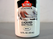 KIWI WHITE LIQUID LEATHER SHOE POLISH BOOT WHITENER 1 oz TRAVEL WORK OFFICE NEW