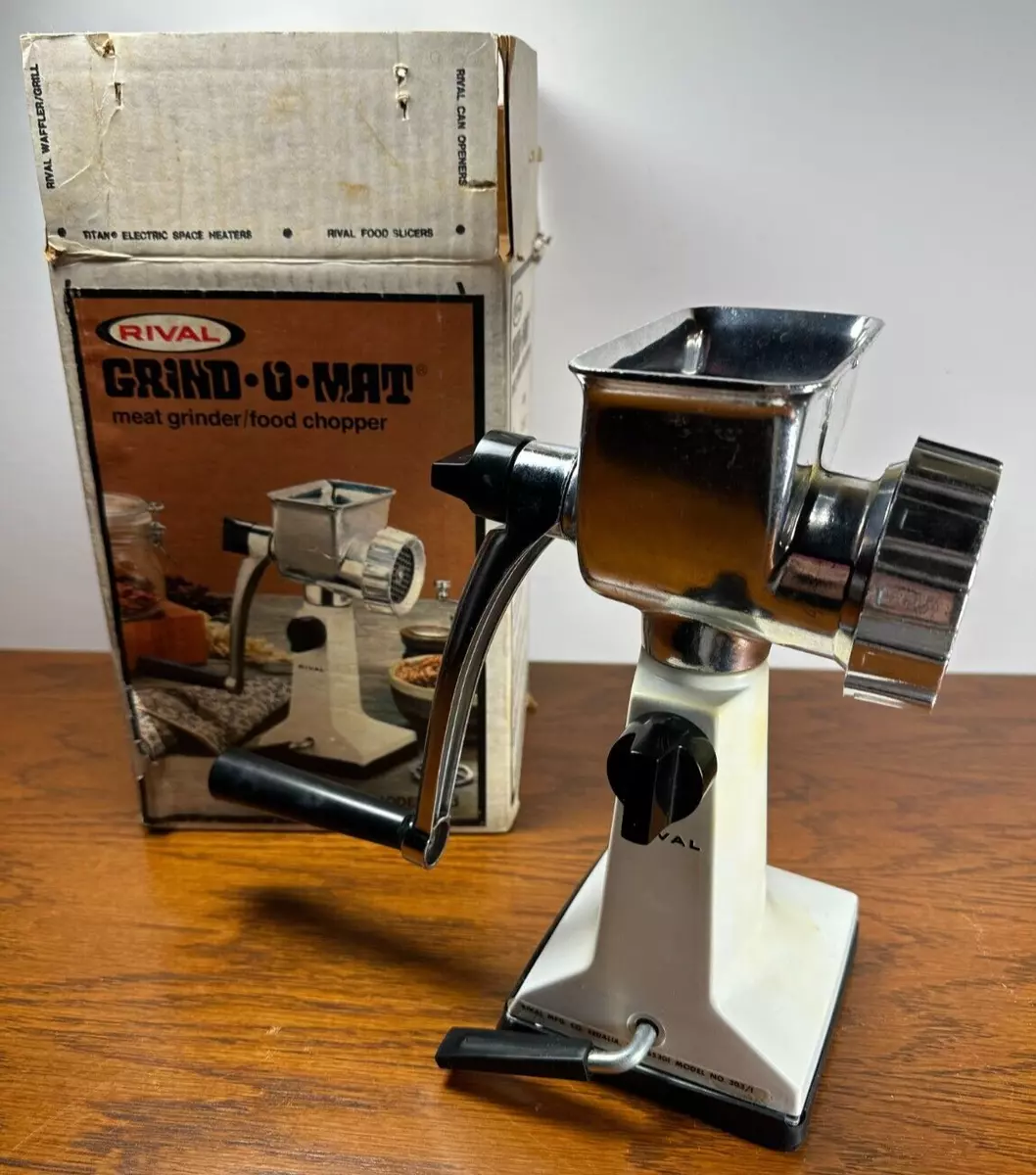 Vintage Rival Grind O Mat Model 303 Meat Grinder Food Chopper Sausage Maker