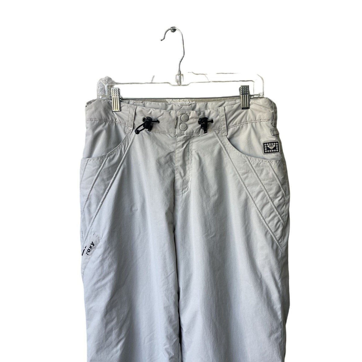 Roxy Womens Ski Pants Size XS Ivory White High Rise Snow Ski