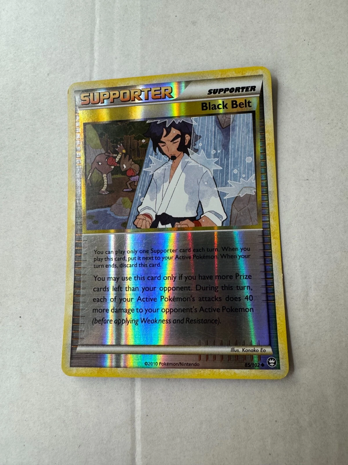 Pokemon Black Belt 85/102 Reverse Holo HS Triumphant
