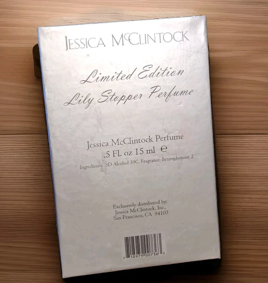 Perfume para mujer Jessica McClintock Lily Stopper. 5 oz / 15 ml nuevo en caja Foto 2 de 4