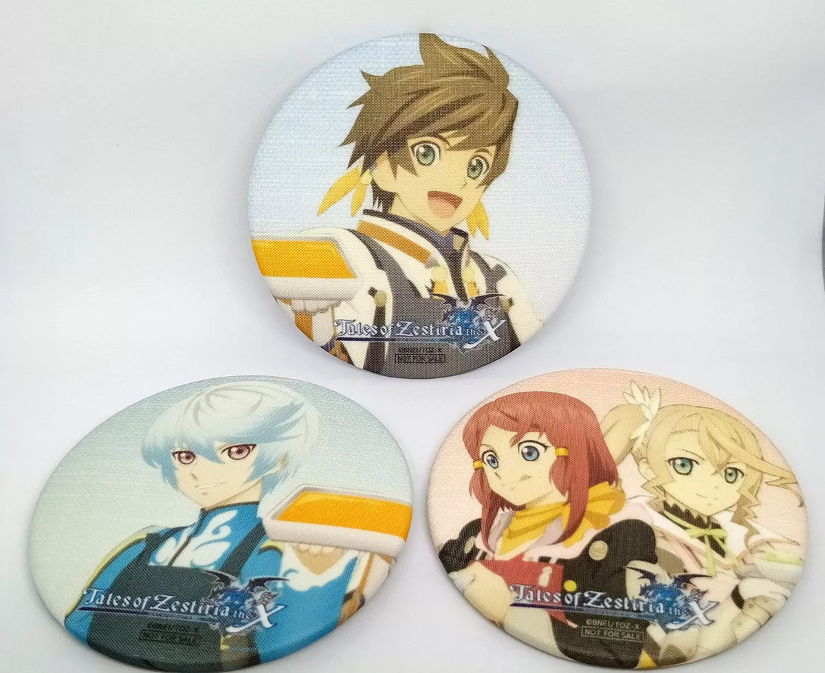 Tales of Zestiria the X Sorey Mikleo Alisha Diphda Rose Can Badge Anime  Japan