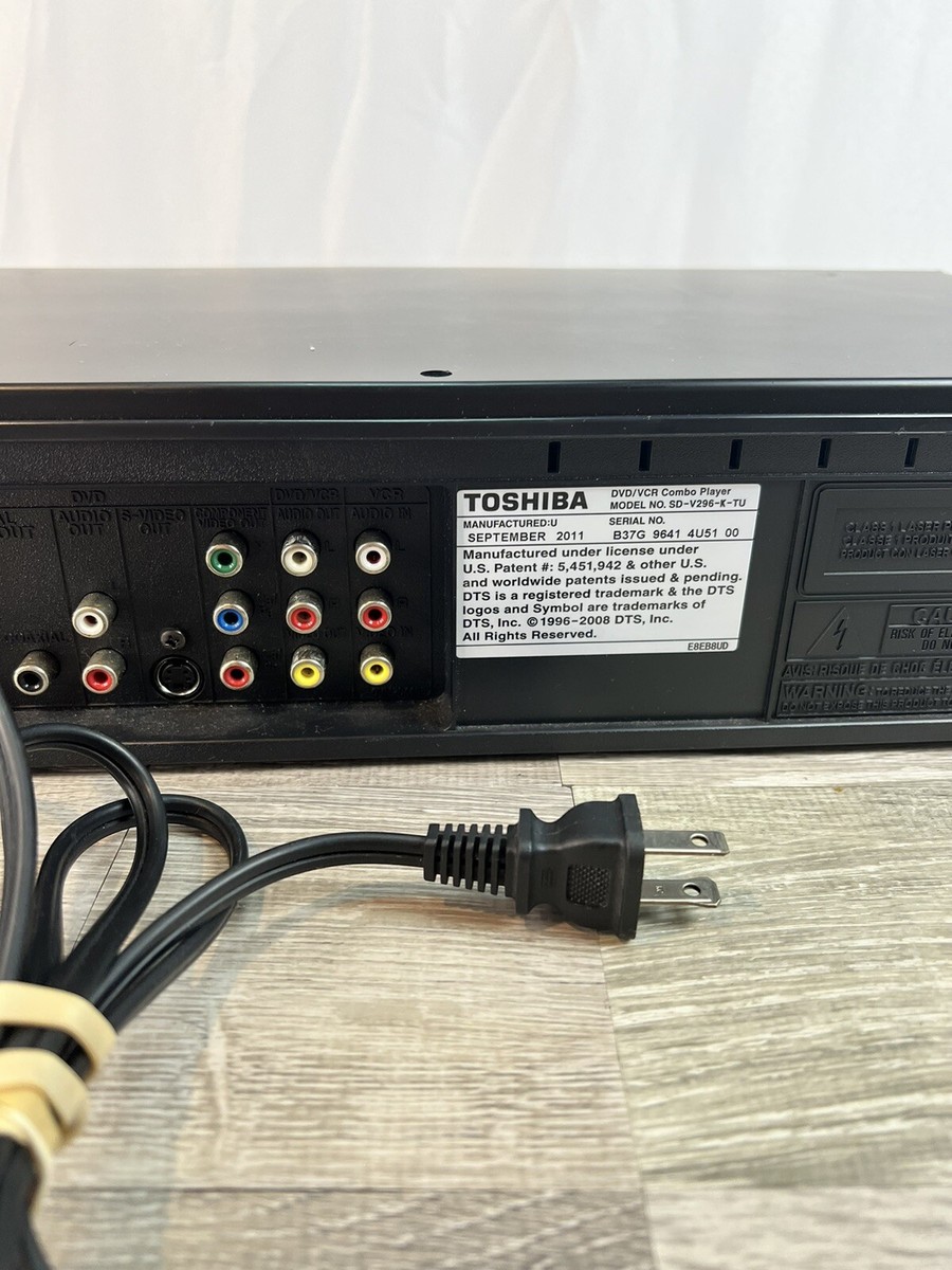 Toshiba SD-V296 DVD VCR Combo Player Video Cassette - TESTED w