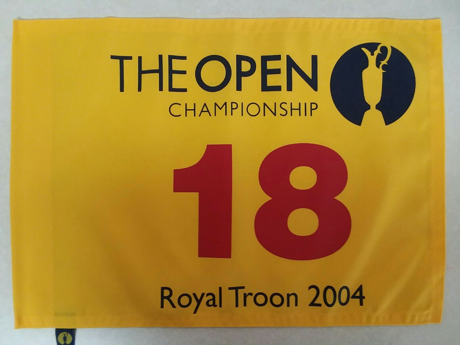 2004 Open Championship pin flag Royal Troon Golf Club Todd Hamilton ...