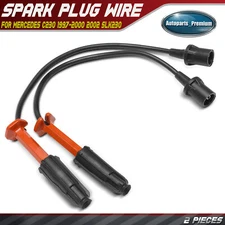 2Pcs Spark Plug Wire Set for Mercedes-Benz W202 W203 R170 C230 SLK230 L4 2.3L