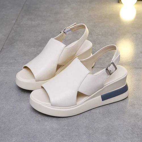 Orthopädische flache Damenschuhe mit Keilabsatz Sommer Freizeit Strand - Bild 12 von 18