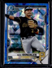 2021 Bowman Chrome Sapphire #BCP-34 Nick Gonzales  Sapphire