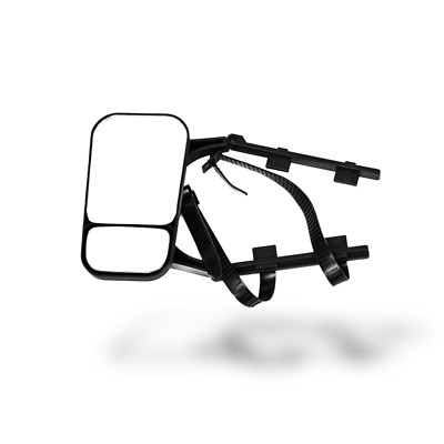 2x Towing Mirrors Pair Clip on Multi Fit Clamp On Towing Caravan 4X4 Trailer