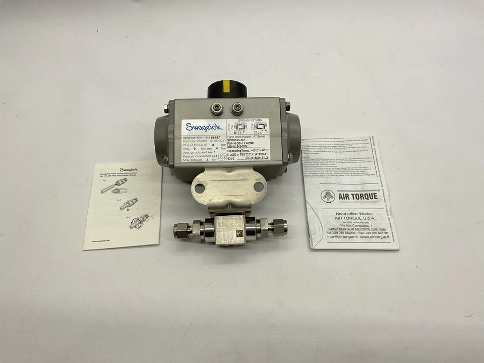 Actuador neumático Swagelok Air Torque serie AT SC000015-3U retorno de resorte EF50 Foto 3 de 4