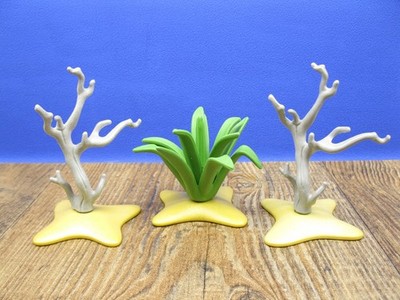 Agave, 2x kahler Baum Western Pflanzen Playmobil G25