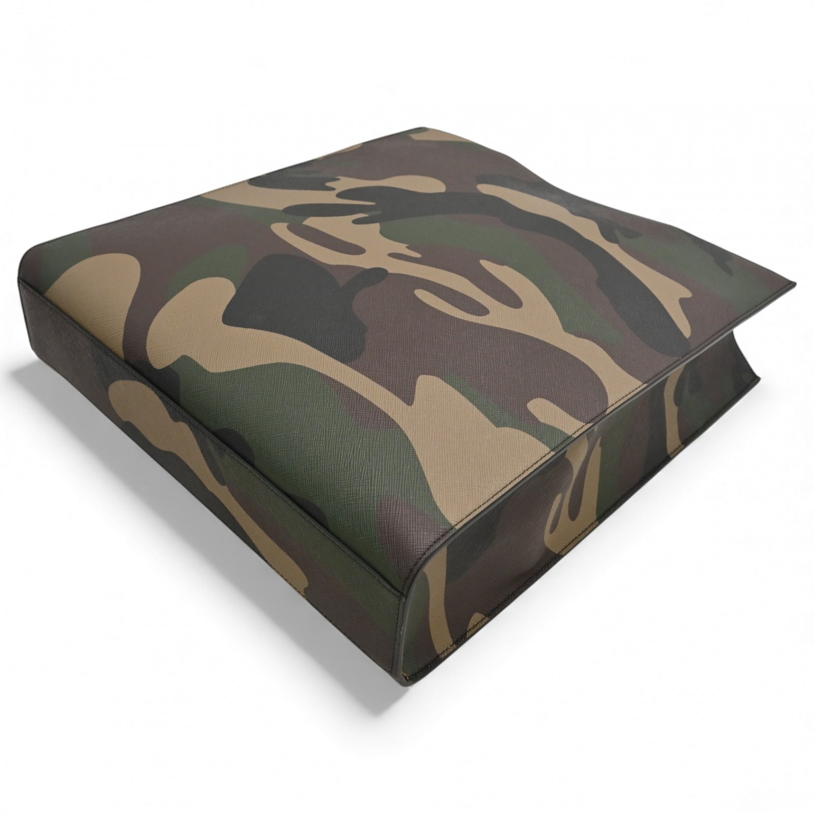 Auth Celine Medium Vertical Cabas Camouflage Hand… - image 4