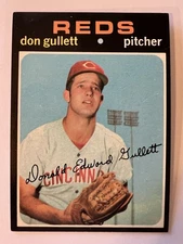 1971 Topps #124 - CINCINNATI REDS LHP  DON GULLETT  ROOKIE Card            71162