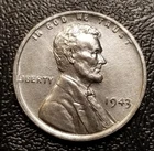 1943 Lincoln Wheat Penny Cent Steel #10 AU++