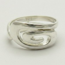 Stylish Sterling Silver Ring Hallmarked Solid...