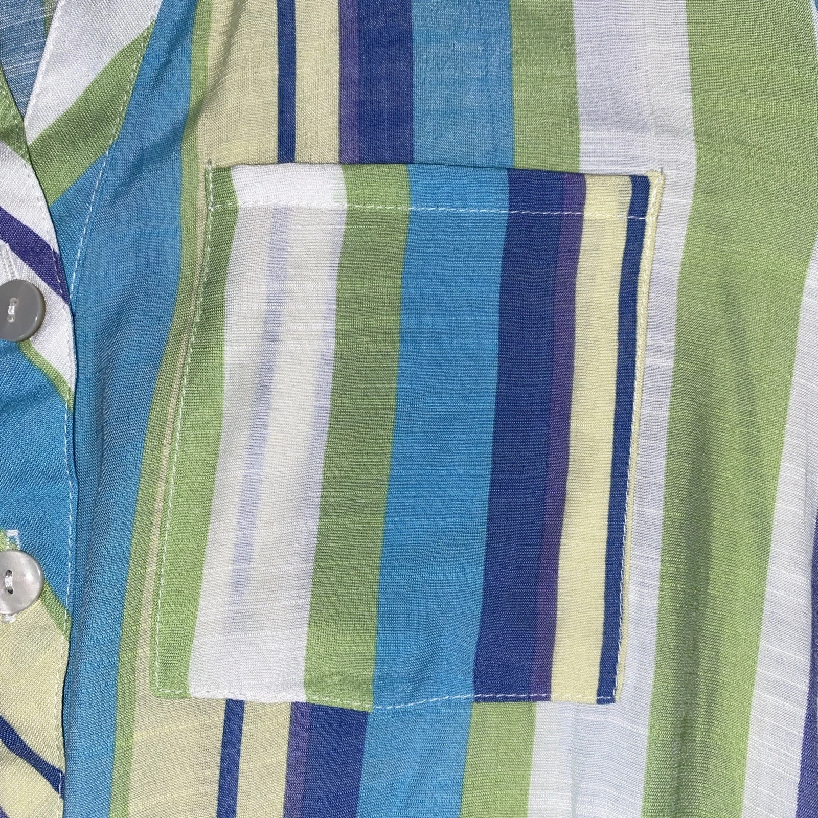 VETEMENTS Abito Cato Cravatta Vita 18 20W Bottoni davanti Verticali Righe Scollo a V Primaverile Colorato