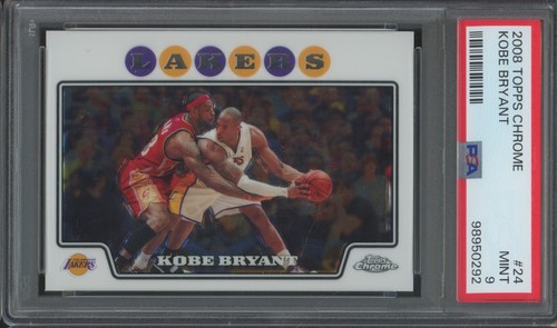 Kobe Bryant #24 2008 Topps Chrome card