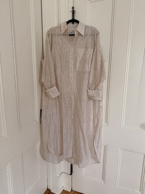 cos pink shirt dress Cos Zip-up Cotton Cupro Shirt Dress In Pink