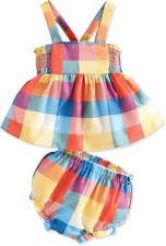 Newborn Baby Girl Clothes Summer Outfits Infant Ruffle Sleeveless Cute Bow Tank