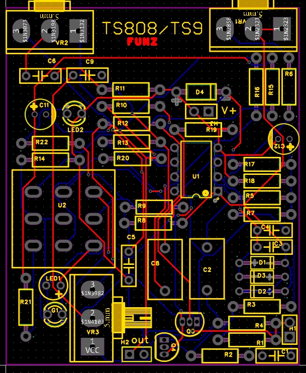 IBANEZ  TS 808 TS9 Replica FUNZ Pedal  Handmade Unique Artefact Squelette - Photo 4/4