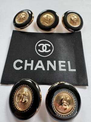 Vintage Chanel Knöpfe 25mm Und Kleidung Ersatz Patch.