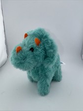 Kid Connection Mini Electronic Dinosaur Pet Triceratops Walks Roars Plush Toy