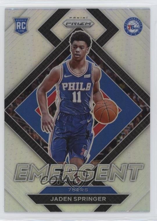 2021-22 Panini Prizm Emergent Silver Prizm Jaden Springer #26 Rookie RC 0ql0