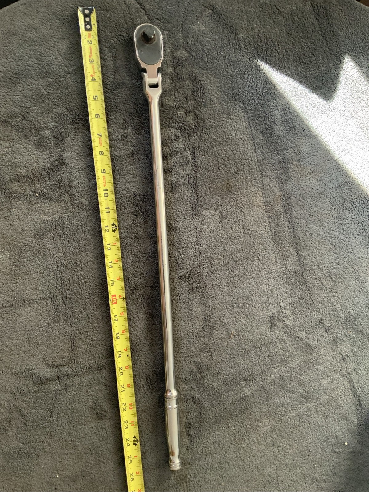 Snap On Slf80a, Long 1/2” Drive Swivel Head Ratchet….works Fine….used….