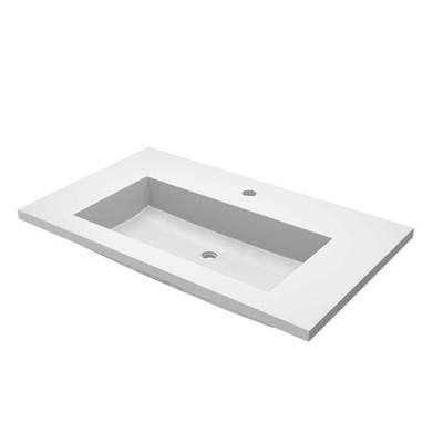 Native Trails NSVT36-1 Capistrano 37'' NativeStone Concrete Vanity - Pearl