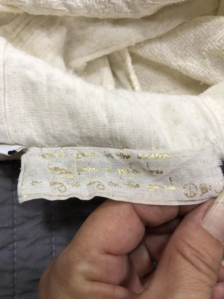 Camisa sin mangas Jens Pirate Booty para mujer pequeña blanca con volantes boho gasa festival Foto 4 de 4