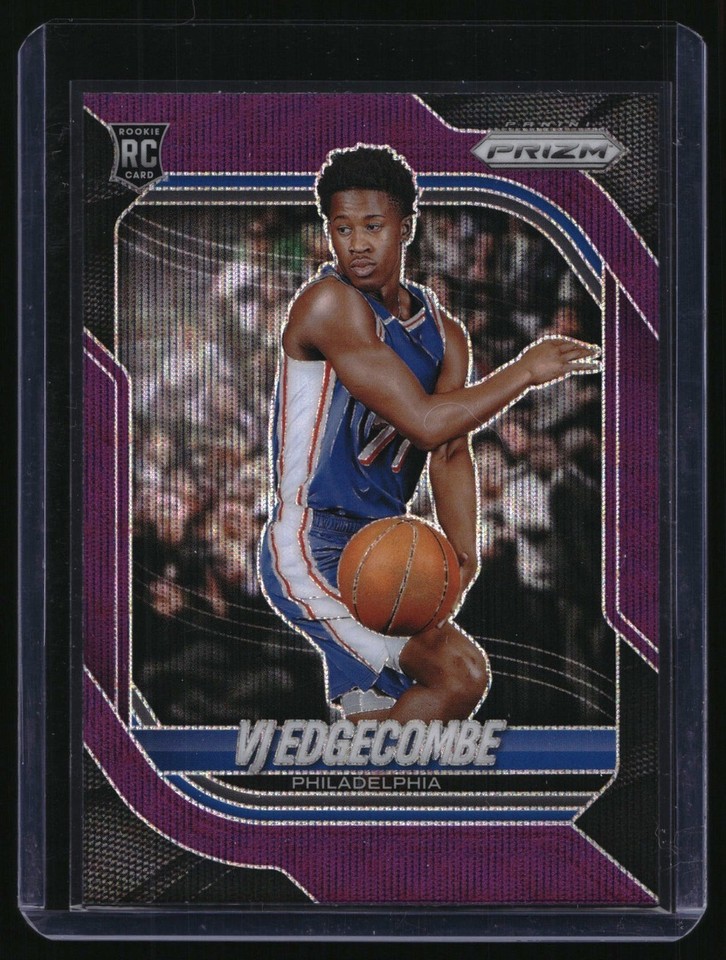 2025 -26 Panini Prizm Purple Wave Prizm #5 VJ Edgecombe RC