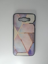 Funda delgada geométrica de mármol para Samsung Galaxy J7 (2015) / J7 Core J701