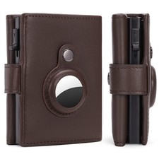 Wallet for Men Genuine Leather AirTag Wallet RFID Blocking Credit Card Holder...